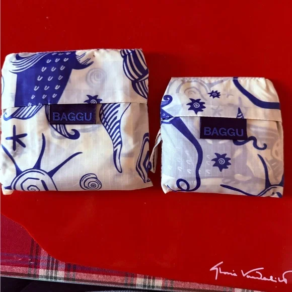 BAGGU  Sea Creatures Patterned Pouches - Picture 2 of 2